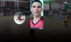 VÍDEO: Veja o momento em que goleiro toma bolada no peito e morre ao defender um pênalti em partida de futsal