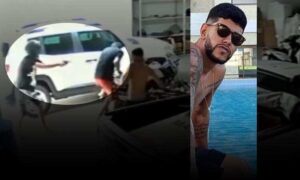 Imagens fortes: Veja o momento em que Brenno foi morto a tiros durante invasão de residência, neste domingo