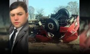 Tristeza na região: Corpo do jovem motorista Cleverson Rubens é trasladado após grave acidente em Minas Gerais