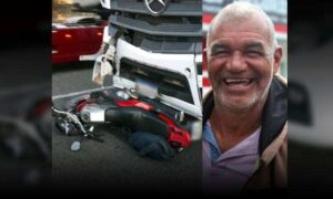 Tragédia: “Seu” Enivaldo, de 61 anos, perdeu a vida após colidir sua motocicleta em uma carreta, na BR-116