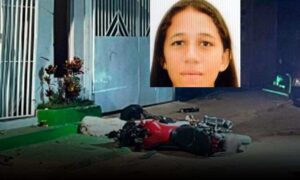 Consternação: Garota morre após colidir motocicleta violentamente contra muro de loja. Ela não teria habilitação