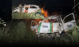 Atenção: Identificada a paciente de 76 anos que morreu após carro da Secretaria de Saúde capotar nesta madrugada