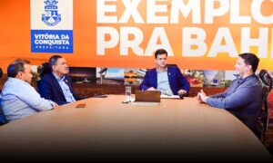 Governo Municipal e Embasa tratam da prestação de serviço da empresa em Vitória da Conquista