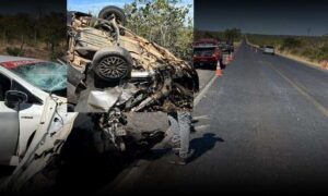 Tragédia na região da Lapa: Colisão frontal entre veículos na rodovia BR-349 deixou saldo de quatro mortos