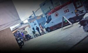 Atenção: Ciclista é socorrido ao Hospital Geral de Vitória da Conquista, após se atropelado na Avenida Cuiabá