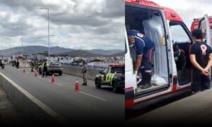 Trágico: Idoso se desequilibra em cima da ponte, cai de motocicleta e morre na manhã deste sábado em Jequié