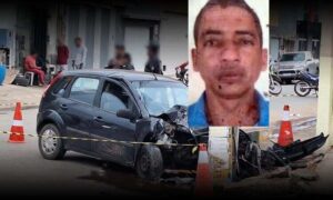 Atenção: Evando Pereira dos Santos, de 43 anos, sofre mal súbito, bate o carro em poste e morre. DPT no local