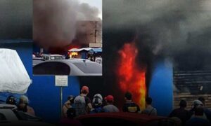 VÍDEO: Loja que acabou de ser inaugurada é totalmente consumida por incêndio em Livramento de Nossa Senhora