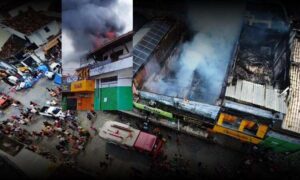 VÍDEO: Incêndio de grandes proporções destrói vários estabelecimentos na região, na tarde deste sábado