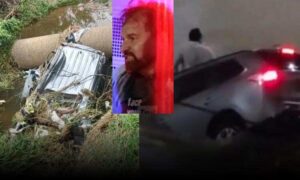 Conquista: Carro “engolido” com enfermeiro é encontrado completamente destruído. Motorista sobreviveu por milagre