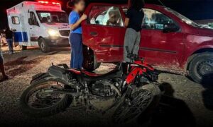 Atenção: Motociclista envolvido em colisão com carro na BR-116 foi transferido para Vitória da Conquista