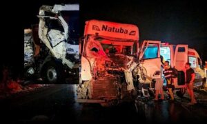 Urgente: Gravíssimo acidente envolvendo vários veículos deixou vítimas fatais nesta noite na BR-116