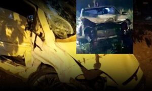 VÍDEO: Grave acidente entre caminhonete, que seguia para Vitória da Conquista, e carro de passeio na BA-263