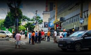 Conquista: Pessoa é vítima de atropelamento na manhã desta sexta-feira, na Praça Barão do Rio Branco