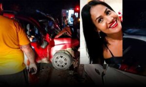 Urgente: Cleudiane perdeu a vida em gravíssimo acidente na BR-415, perto de Ibicaraí. Marido foi hospitalizado