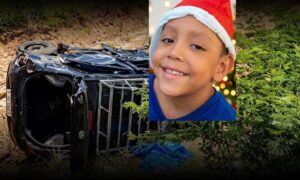 Consternação: Pequeno Moisés, de 7 anos, morreu em colisão seguida de capotamento na BR-116