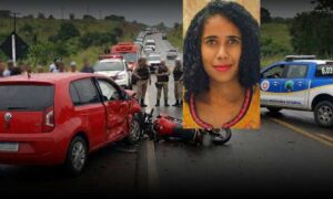Trágico: Jovem morre após motocicleta ser atingida por carro na BA-290. Motorista estaria alcoolizado