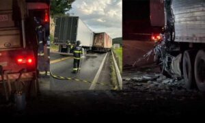 Urgente: Identificado o motorista de 37 anos que morreu no desastre entre caminhões na BR-116