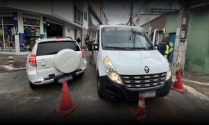 Atenção: Acidente no Centro de Vitória da Conquista complicou o tráfego na manhã desta segunda-feira