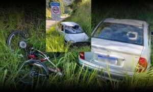 Urgente: Ciclista atropelado em rodovia perto de Vitória da Conquista é transferido em estado grave para o HGVC