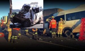 Urgente: Van que saiu da Bahia colide na traseira de carreta e cinco pessoas morreram. Novas informações