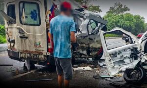 Atenção: Gravíssimo acidente com ambulância deixou vários feridos na tarde desta terça, na BR-415
