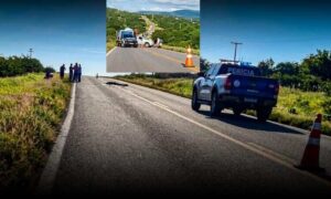 Urgente: Gravíssimo acidente com moto deixou vítima fatal na manhã deste domingo. Polícia técnica no local