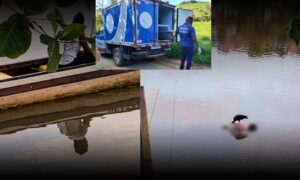 Macabro: Homem é encontrado decompondo e boiando no Rio de Contas. Urubus já estavam “se alimentando” dele