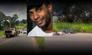 Tragédia na região: Motocicleta invade pista contrária, é atingida por van e garupa morre, neste domingo