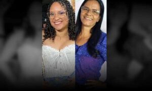 Consternação: Danyele Jeniffer Ramos Santana, de 20 anos, e Janete Silva Oliveira, de 51, perderam a vida em Itambé