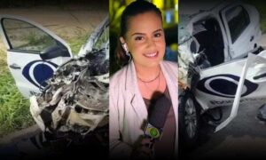 Tristeza: Repórter da Band entra em coma após gravíssimo acidente com carro da emissora. Motorista morreu