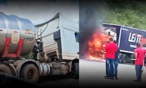 Urgente: Vídeos mostram dois graves acidentes na Serra do Marçal. Bombeiros de Vitória da Conquista foram acionados