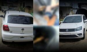 Horror: Populares encontram carro abandonado com dois corpos dentro, no início da tarde deste domingo
