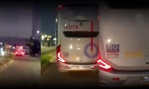 Urgente: Ônibus da Rota foi filmado em suposta direção perigosa em Conquista, horas antes da tragédia em Itambé
