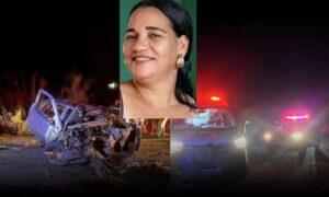 Tragédia: Identificada a mulher que morreu na colisão desta noite. Sobrevivente foi levado para Vitória da Conquista