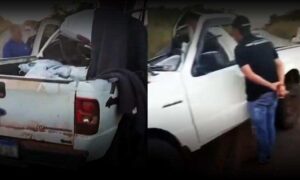 Região: Condutor de caminhonete morre ao colidir violentamente contra caminhão na rodovia BA-262
