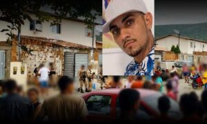 Violência: Caio foi executado com vários disparos nesta tarde. Garota de 18 anos foi baleada no ataque