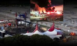 VÍDEO: Circo do Tirullipa pegou fogo e ficou completamente destruído nesta madrugada. Humorista está “devastado”