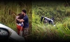 VÍDEO: Família escapa ilesa e por milagre de grave acidente nesta manhã na BA-263, perto de Itambé