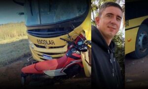 Consternação: Faleceu neste sexta-feira o empresário Toninho de Queiroz, após colidir moto em um ônibus escolar