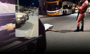 Trágico: Jovem morre após “pongar” carreta, se desequilibrar, cair e ser atropelado pelo mesmo veículo