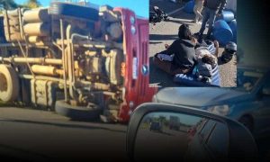 Urgente: Gravíssimo acidente com vítimas feridas nesta manhã no Anel Viário de Vitória da Conquista