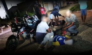 Urgente: Servidor da PMVC e mulher ficam feridos em grave acidente entre duas motos no Bairro Jurema