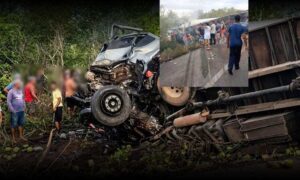 Tragédia na BR-116: Motorista do caminhão foi preso em flagrante. Veículo teria invadido pista contrária. 16 morreram