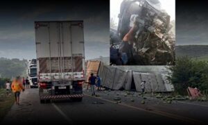 Tragédia na BR-116: Dos 16 mortos confirmados, uma família inteira perdeu a vida na colisão entre van e carreta