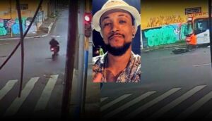 VÍDEO: Câmera mostra momento em que Jonas é atingido por ônibus após atravessar sinal vermelho. Ele morreu